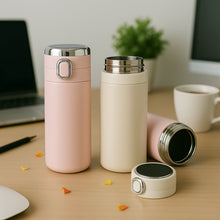 Smart Vacuum Insulated Water Bottle with LED Temperature Display (Mix Color & Design / 320 ML / 1 Pc))