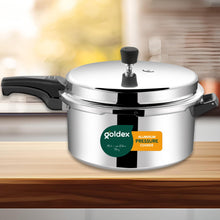 Aluminium Classic Goldex Pressure Cookers With Outer Lid (12 Litres / 5-Year warranty,  ISI Number :- 2347, BIS Number :- CM/L -7600164310