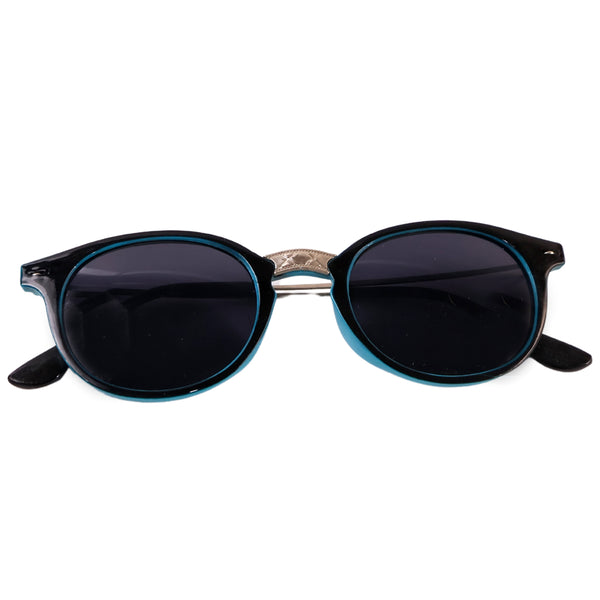 Sky Blue Uv Protected Round Sunglasses Classic Sunglasses For Men  Women Lightweight
