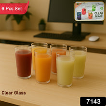 Round Clear Plastic Water Glass Juice Beer Wine Plastic Unbreakable Transparent Glass Set ( 300ml 6pc )