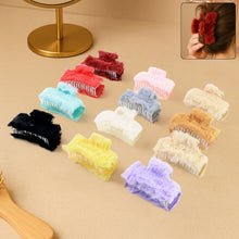 Soft Velvet Furry Hair Clutcher Clips Set (12 Pc)