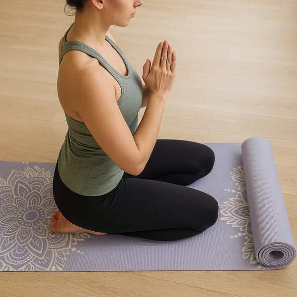 Premium Non-slip Printed Yoga Mat (Mix Color  1 Pc)
