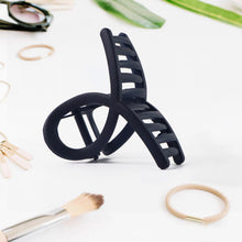 Plastic Hair Clamp Grip Simple Matte Hair Barrette Clamp (12 Pc   Mix Design)